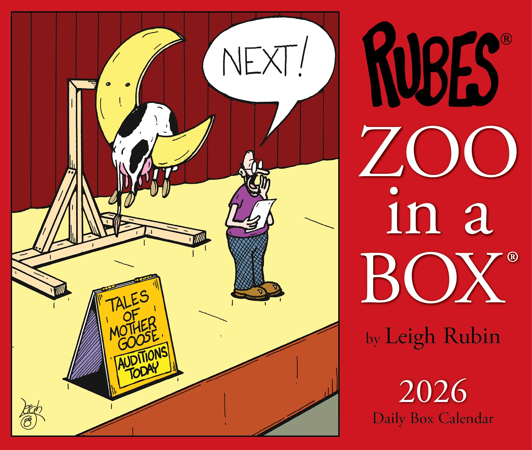 Zoo in a Box 2026 5.4 X 6.2 Box Calendar Leisure, Home & Garden