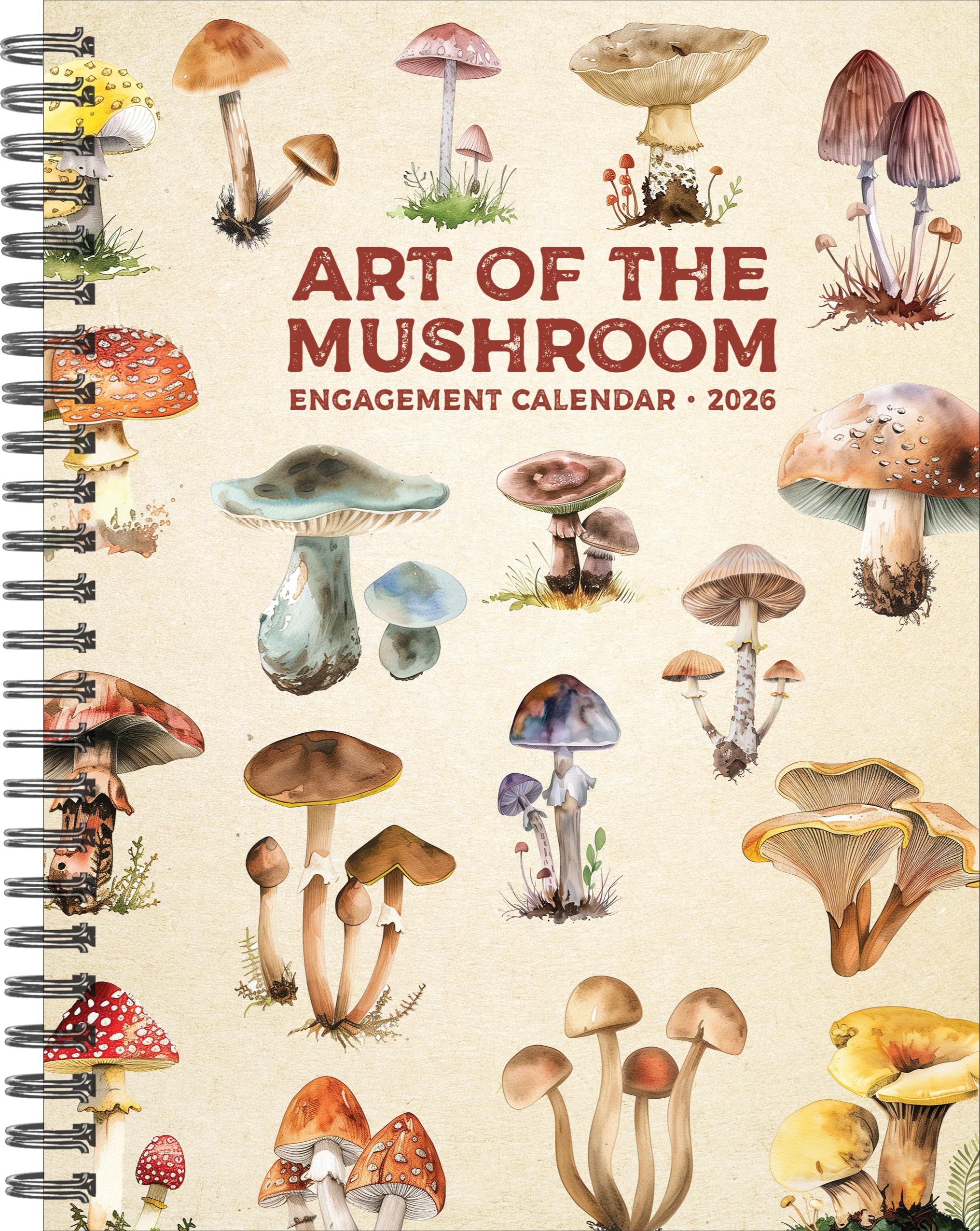 Art of the Mushroom 2026 6.5 X 8.5 Engagement Calendar book