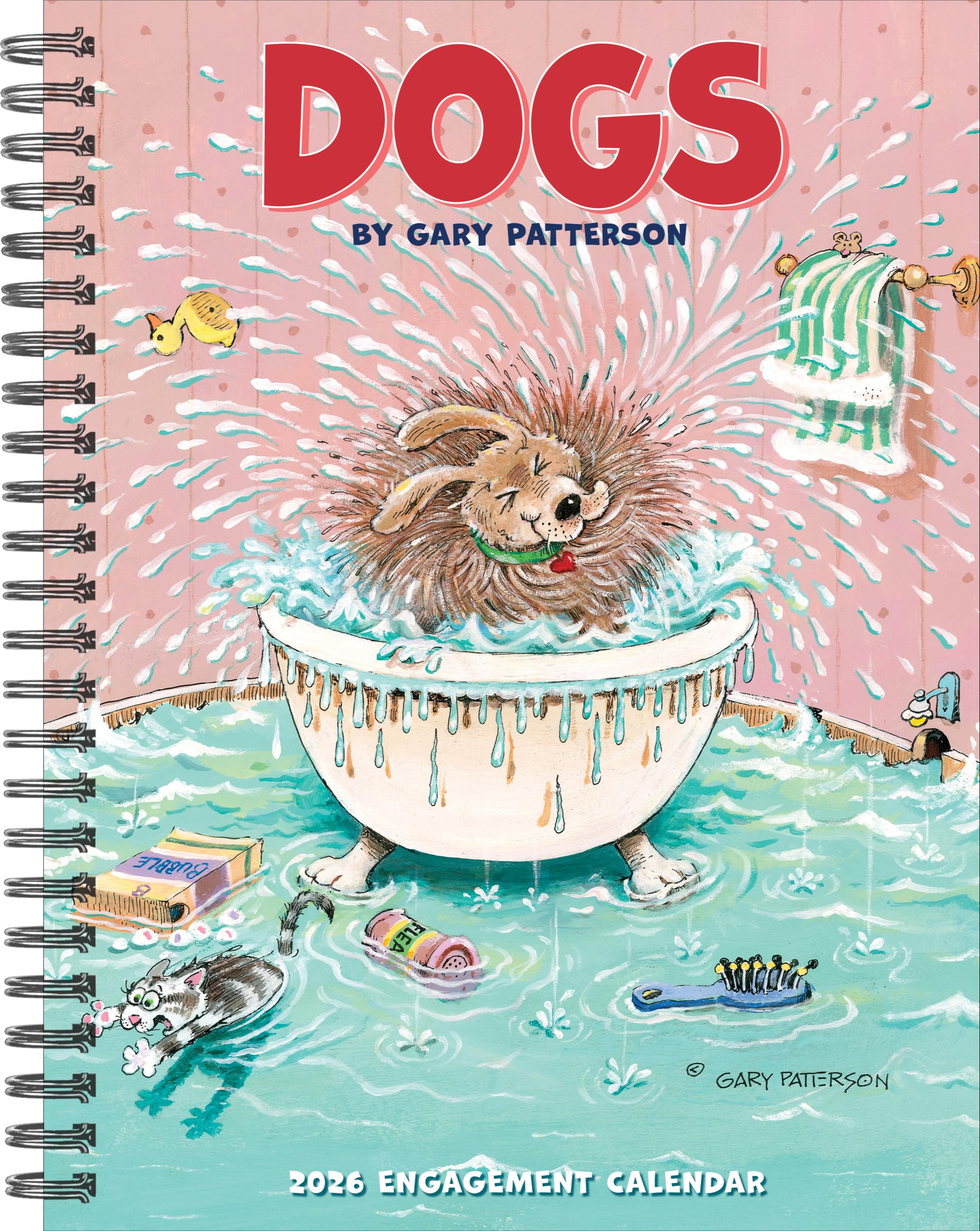 Dogs by Gary Patterson 2026 6.5 X 8.5 Engagement Calendar book