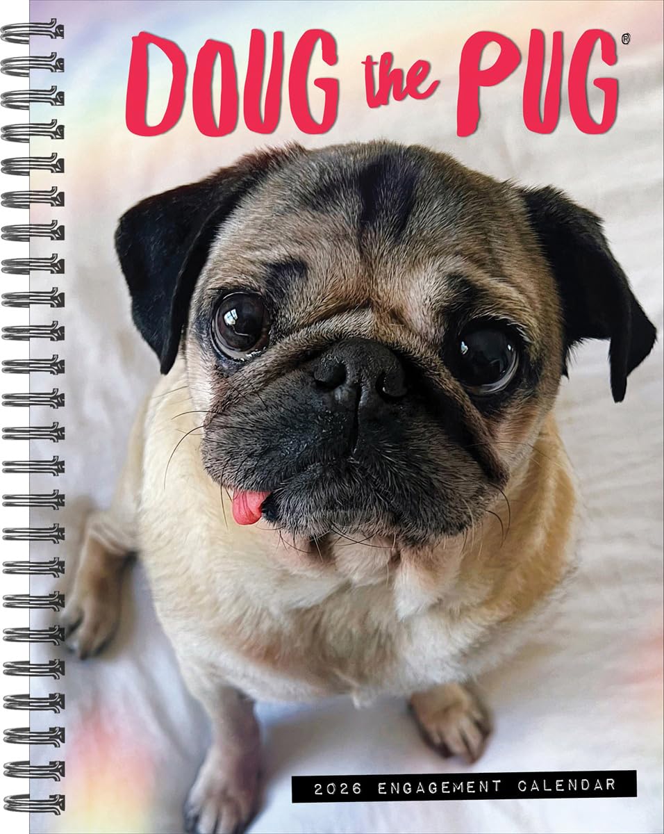 Doug the Pug 2026 6.5 X 8.5 Engagement Calendar Pets