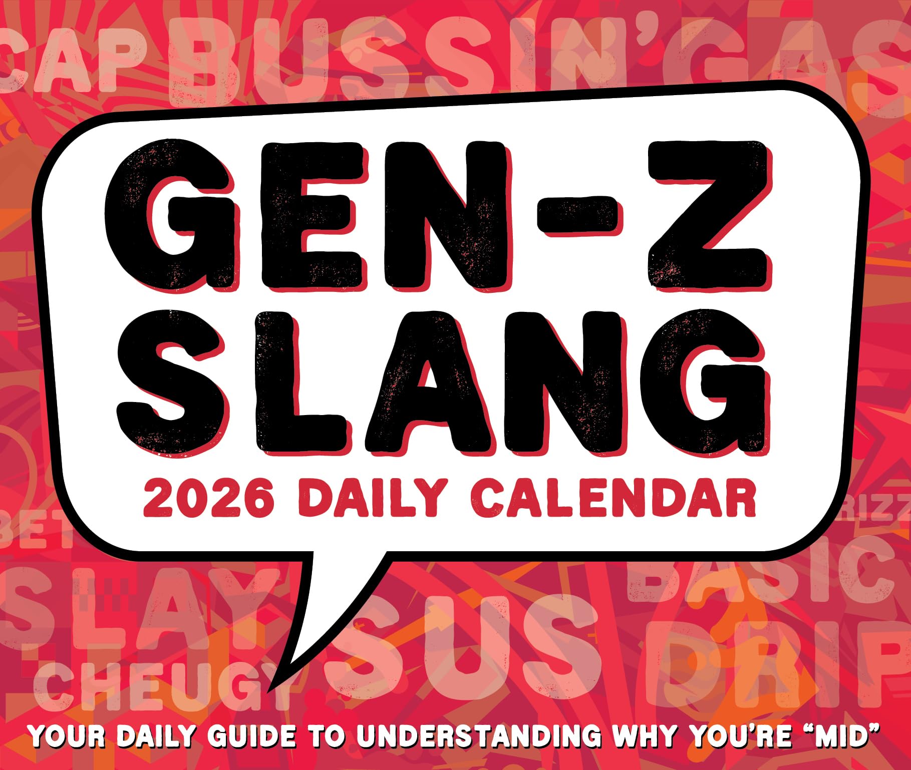 Gen Z Slang 2026 5.4 X 6.2 Box Calendar Partnership & Love