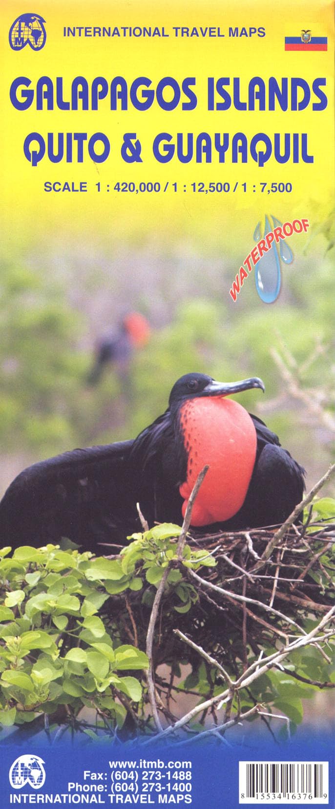 International Travel Map ITM Galapagos Islands, Quito & Guayaquil: Waterproof (Travel Reference Map) Leisure, Home & Garden
