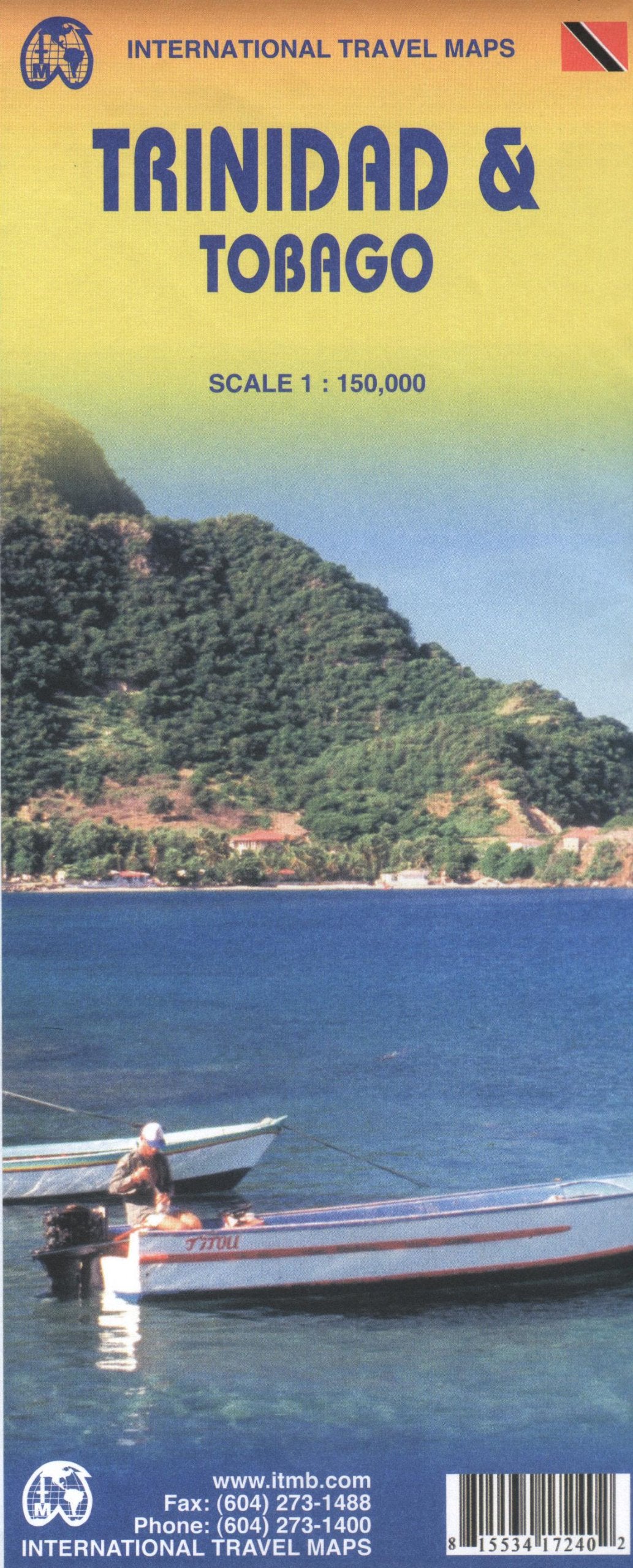 Trinidad & Tobago Travel Map 1 : 150 000 Leisure, Home & Garden