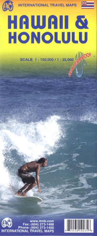 Product Image: Hawaii / Honolulu: Waterproof (Travel Reference Map)