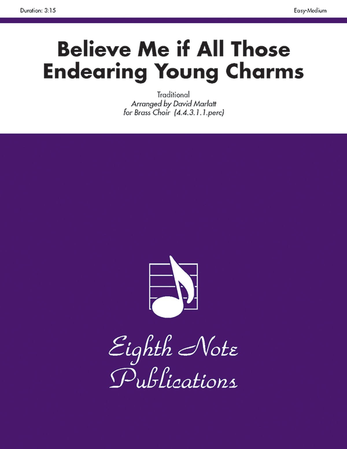 Believe Me If All Those Endearing Young Charms: Score & Parts book
