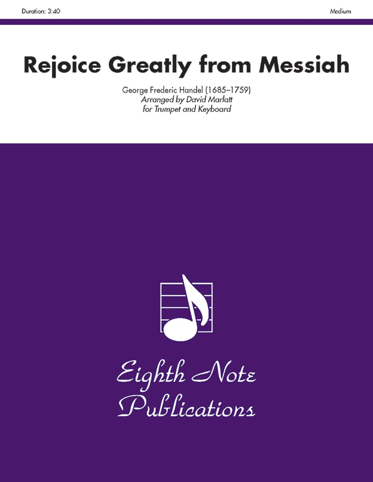 Rejoice Greatly O Daughter of Zion from Messiah: Trumpet and Keyboard Social Sciences