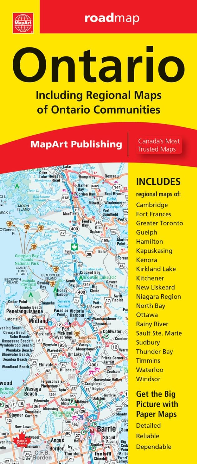 Ontario Road Map Maps & Plans