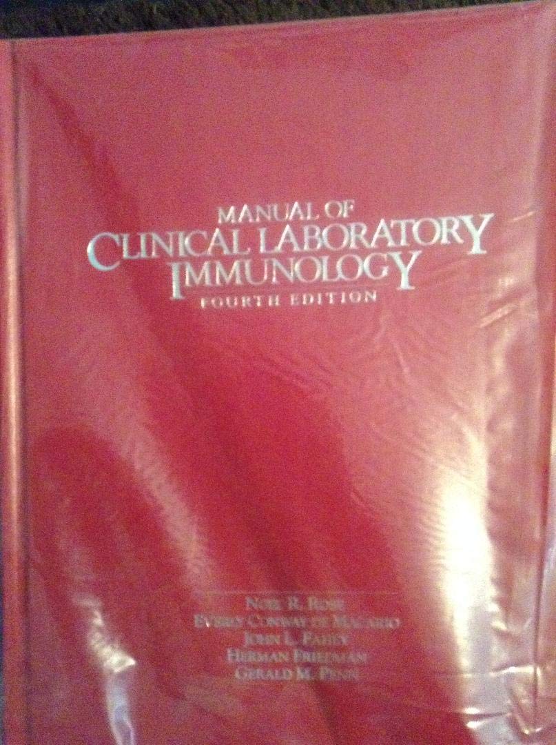 Manual of Clinical Laboratory Immunology Medicine