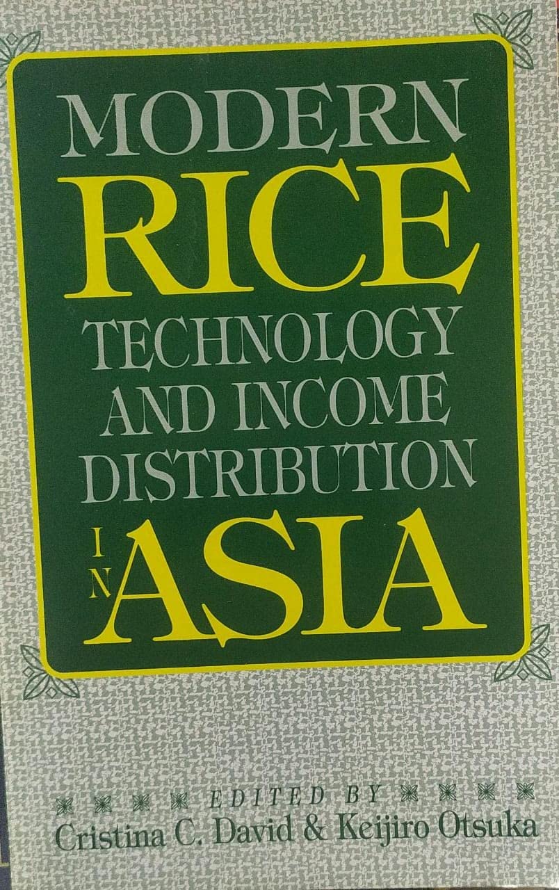 Modern Rice Technology and Income Distribution in Asia Business, Finance & Career