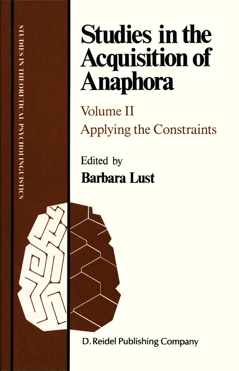 Product Image: Studies in the Acquisition of Anaphora