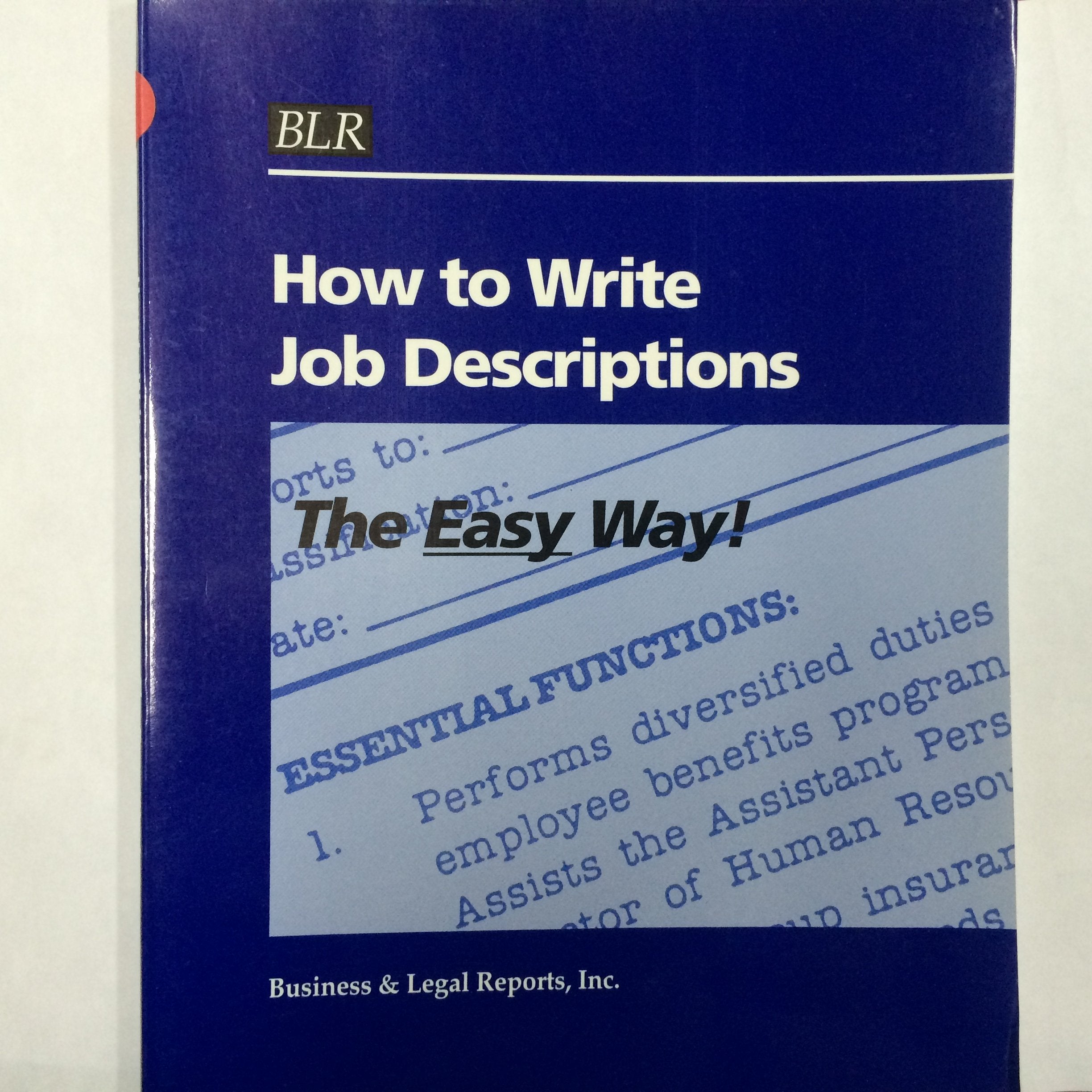 How to Write Job Descriptions the Easy Way book