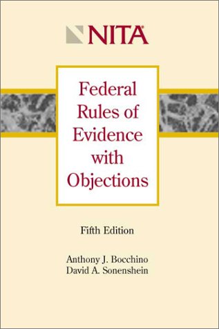 Federal Rules of Evidence with Objections Books