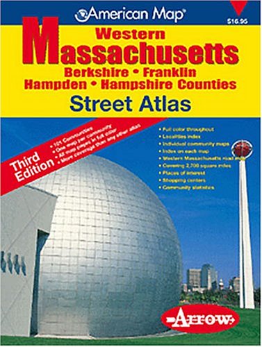 American Map Western Massachusetts Street Atlas: Berkshire, Franklin, Hampden, Hampshire Counties Learning & Reference