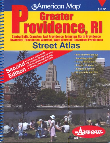 American Map Greater Providence, RI Street Atlas: Central Falls, Cranston, East Providence, Johnston, North Providence, Pawtucket, Providence, Warwick, West Warwick, Downtown Providence Learning & Reference