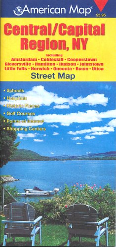 American Map Central Capital Region, New York: Street Map Maps & Plans