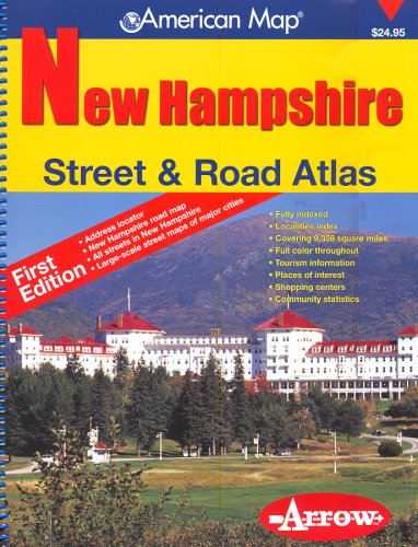 New Hampshire Street & Road Atlas (American Map) Books