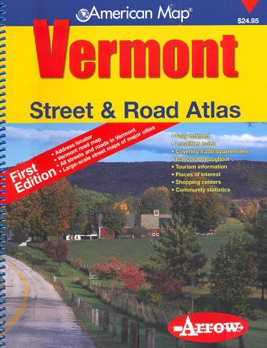 Vermont Street & Road Atlas (American Map) Books