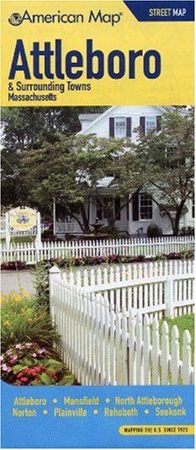American Map Attleboro, Massachusetts & Surrounding Towns Street Map Maps & Plans