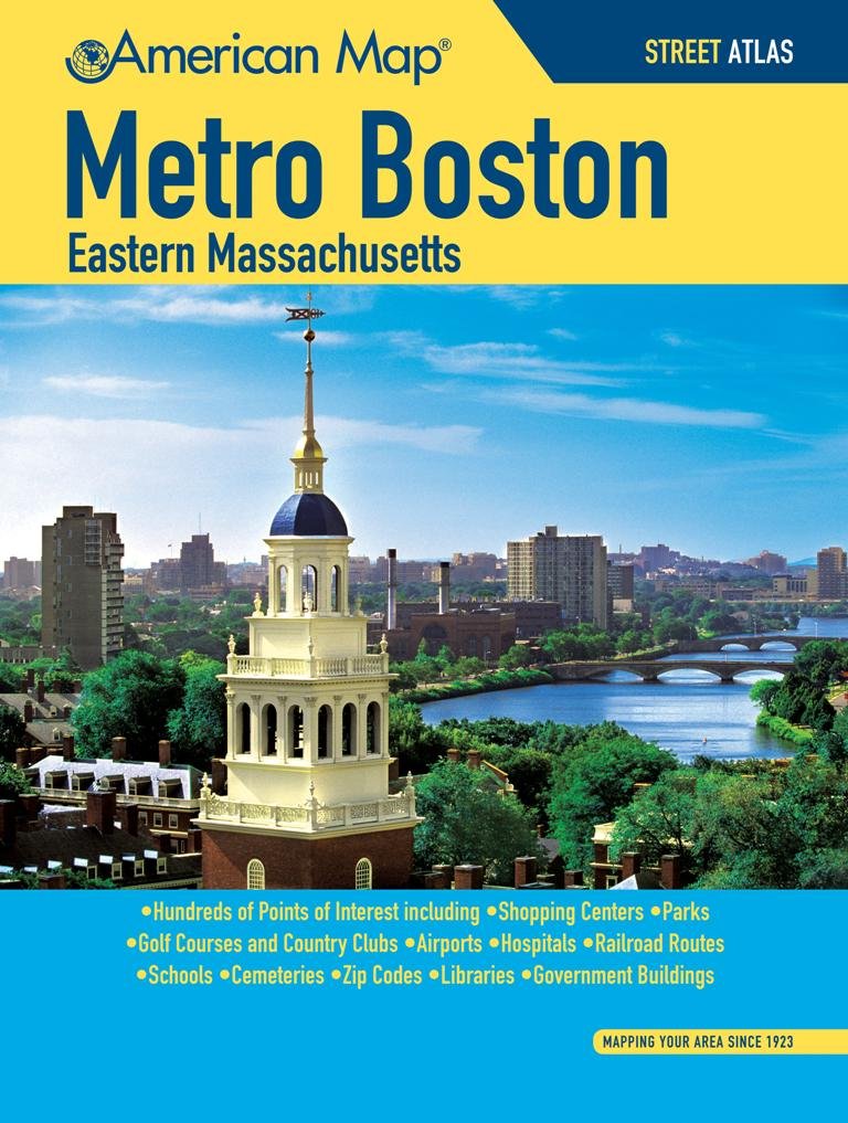 American Map Metro Boston Eastern Massachusetts (METRO BOSTON EASTERN MASSCHUSETTS STREET ATLAS) Maps & Plans