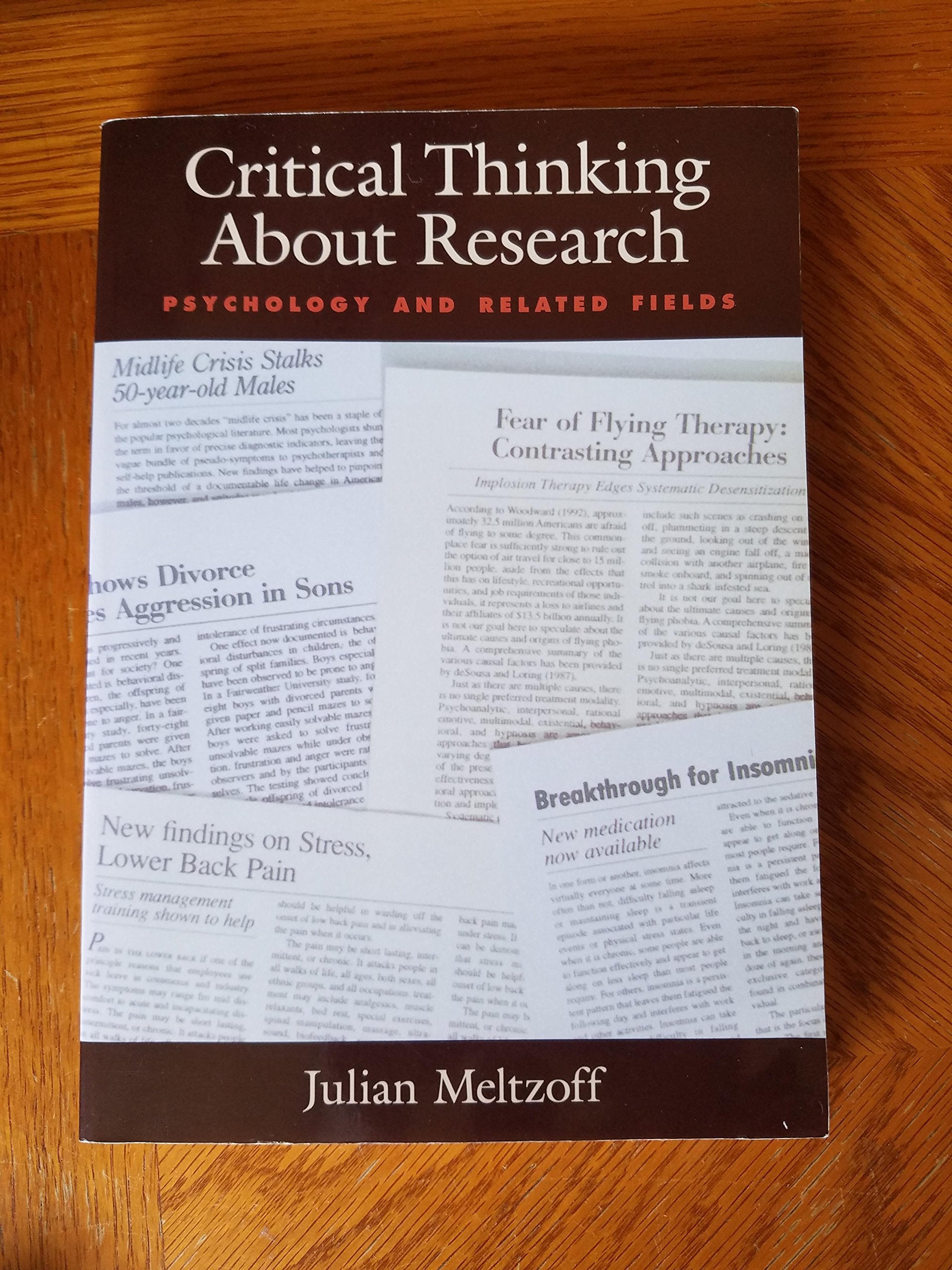 Critical Thinking About Research: Psychology and Related Fields Natural Sciences