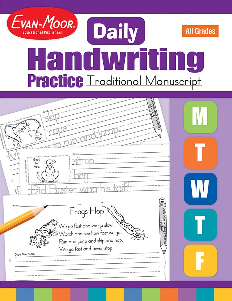 Daily Handwriting Traditional Manuscript (Daily Handwriting Practice) Education & Training