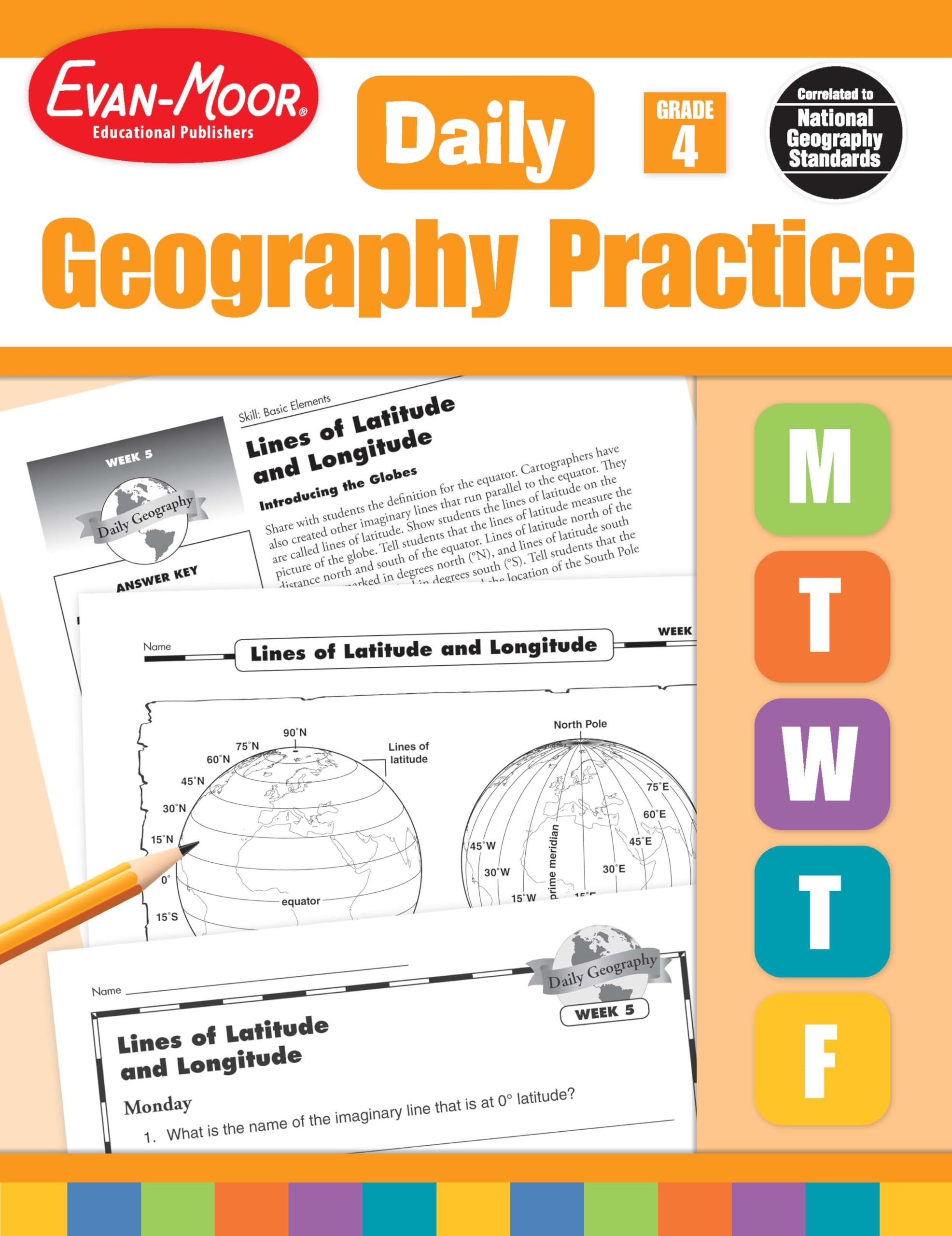 Daily Geography Practice Grade 4: EMC 3713 Education & Training