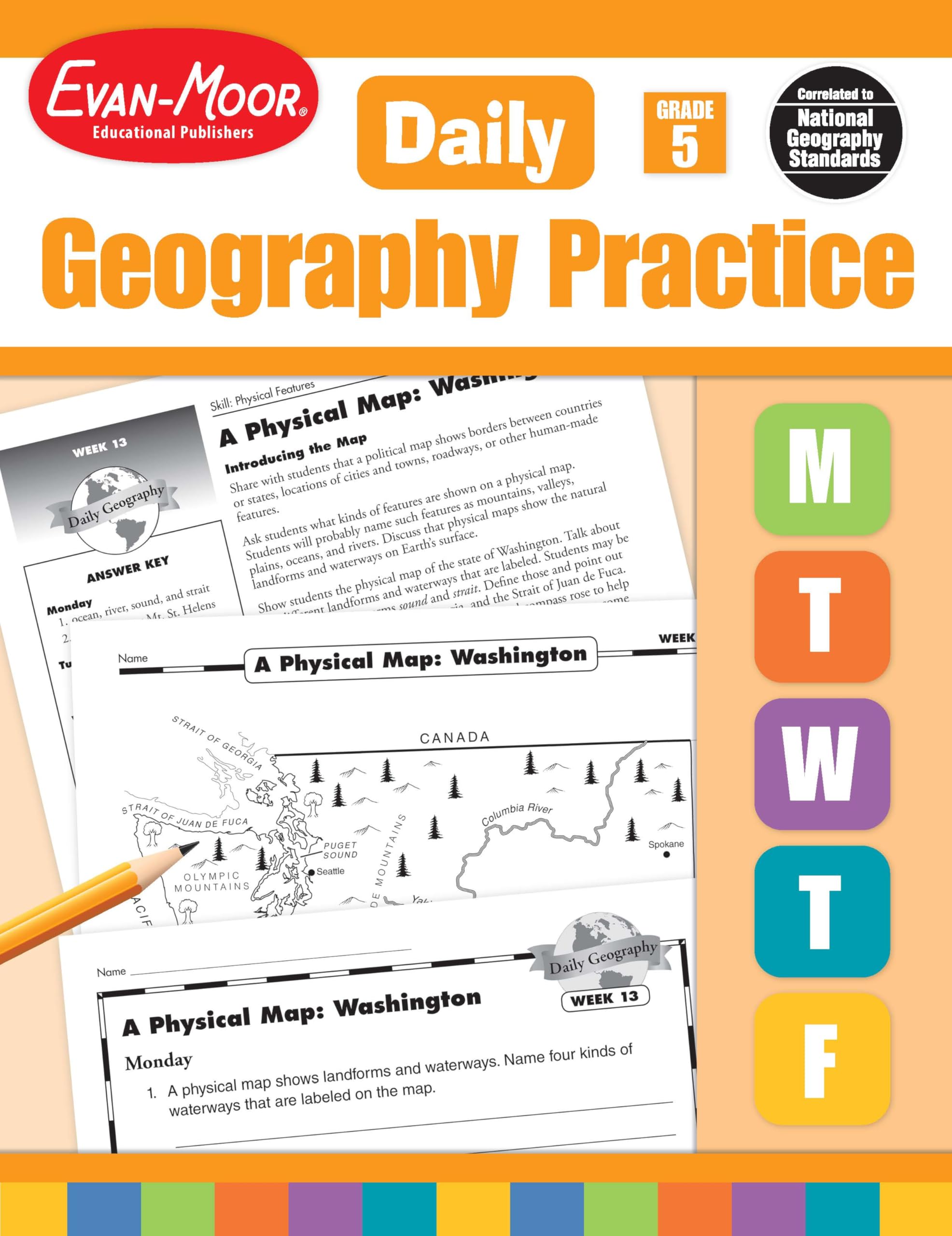 Daily Geography Practice Grade 5: EMC 3714 Education & Training