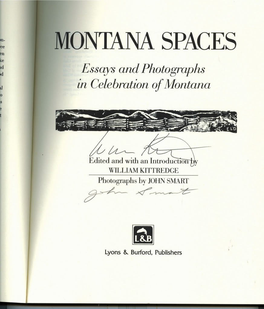 Montana Spaces: Essays and Photographs in Celebration of Montana book