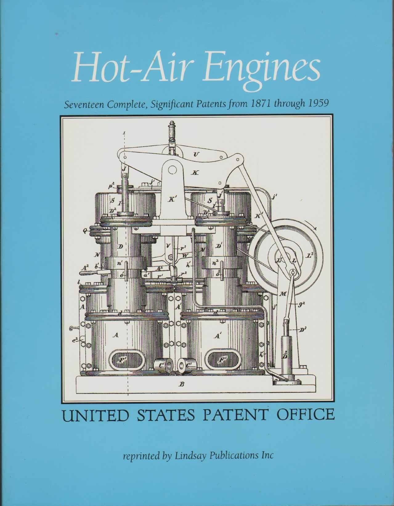 Hot Air Engines Patents 1871-1959 book