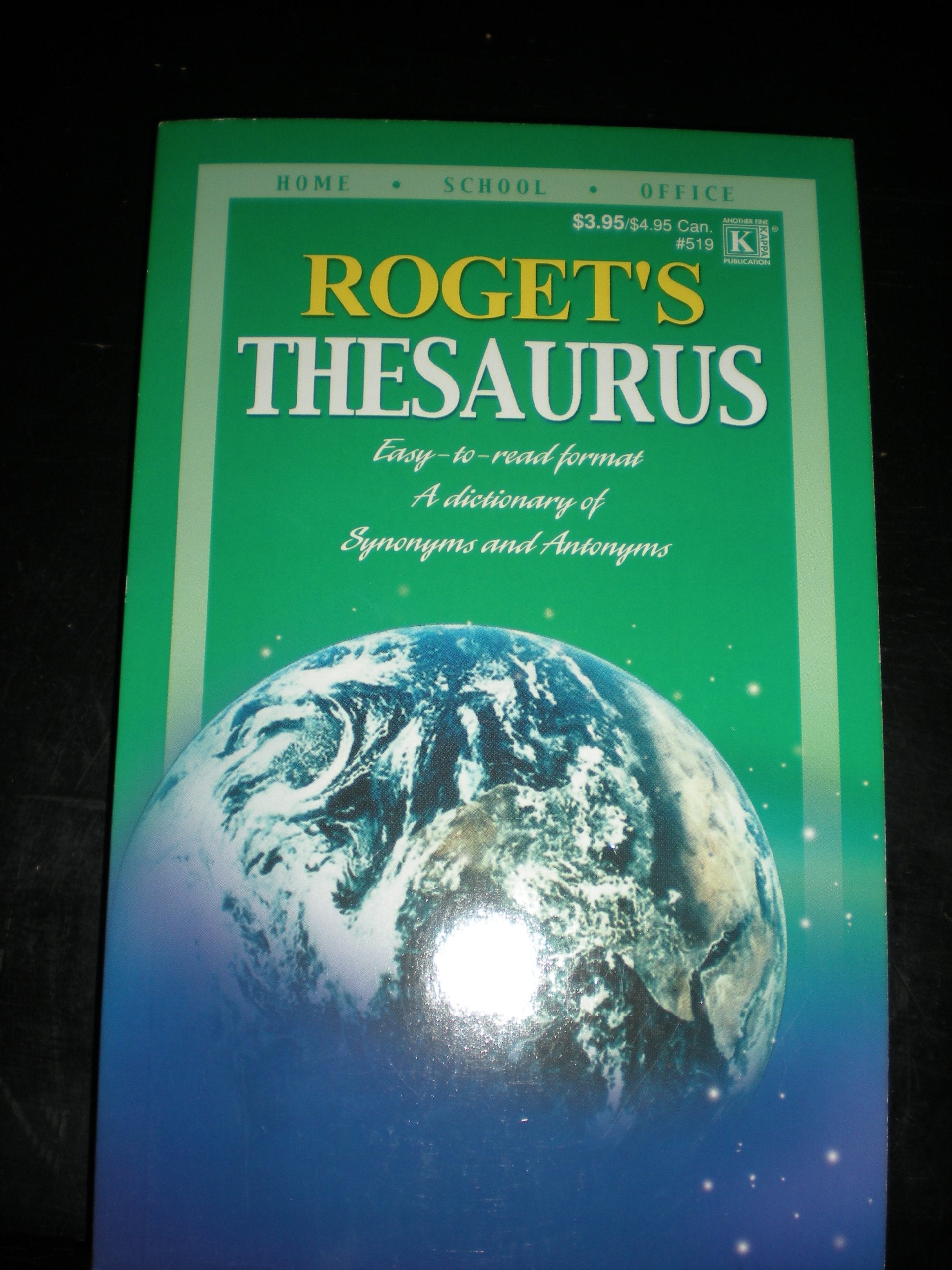 Roget's Thesaurus for Home School and Office Reference Books
