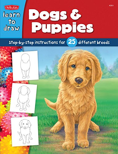 Draw and Color: Dogs & Puppies: Step-By-Step Instructions for 25 Different Dog Breeds Film, Art & Culture