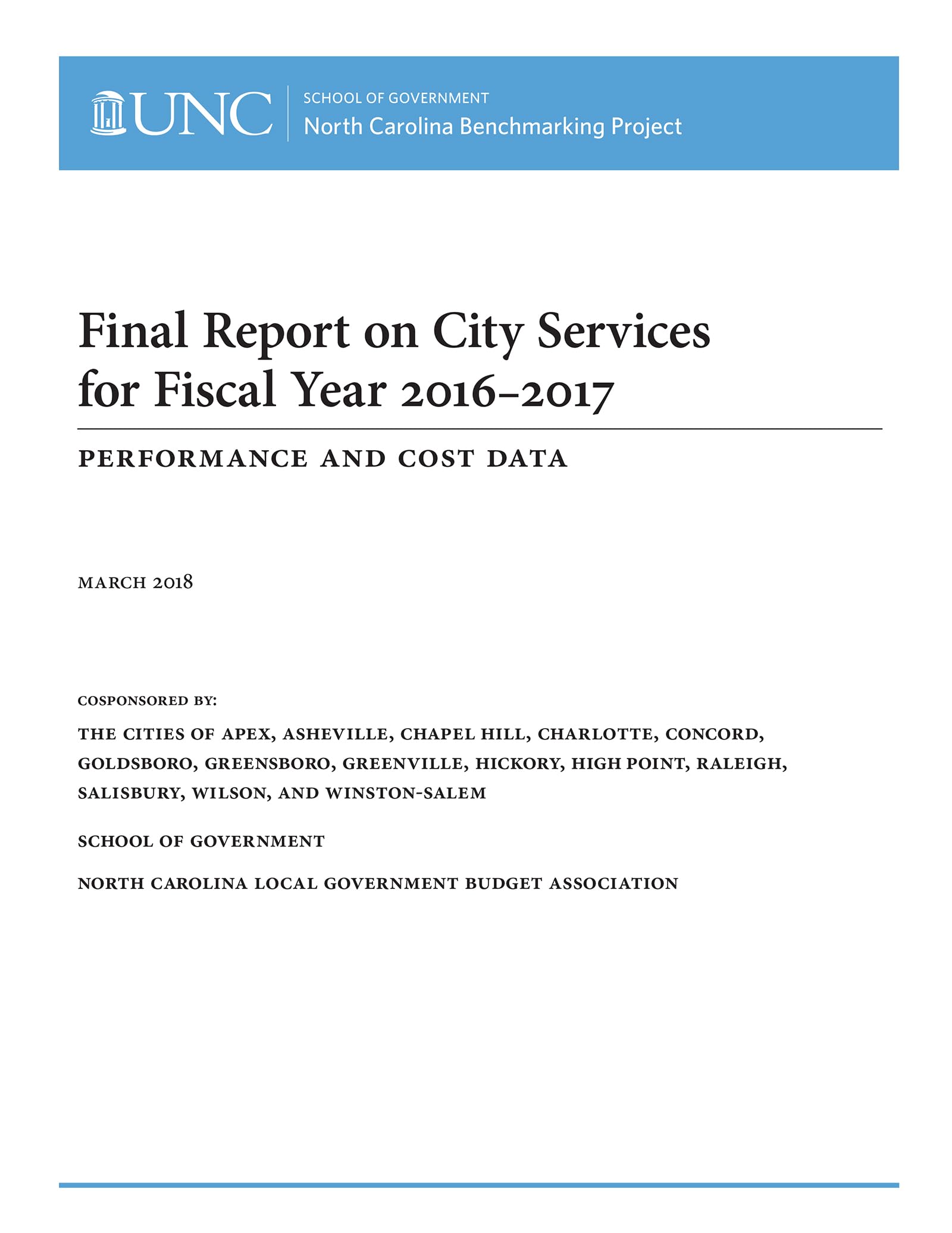 Roenigk, D:  Final Report on City Services for Fiscal Year 2 Law