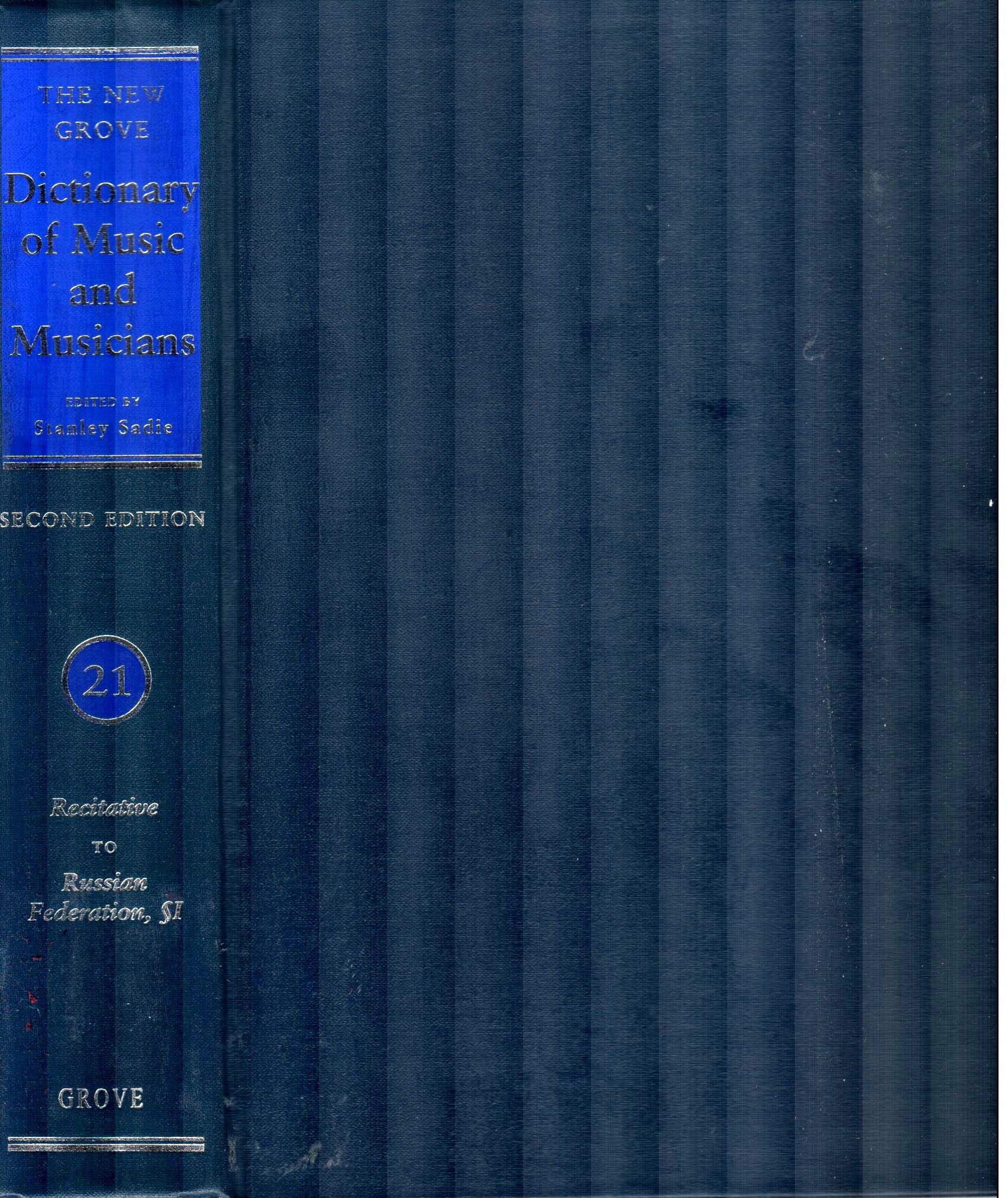 New Grove Dictionary of Music and Musicians Arts & Music