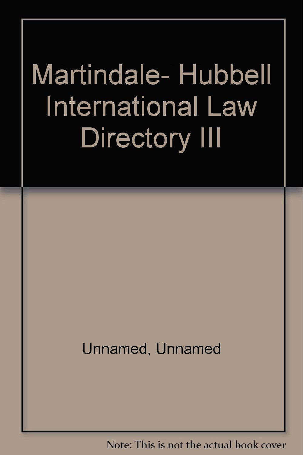Martindale- Hubbell International Law Directory III Books