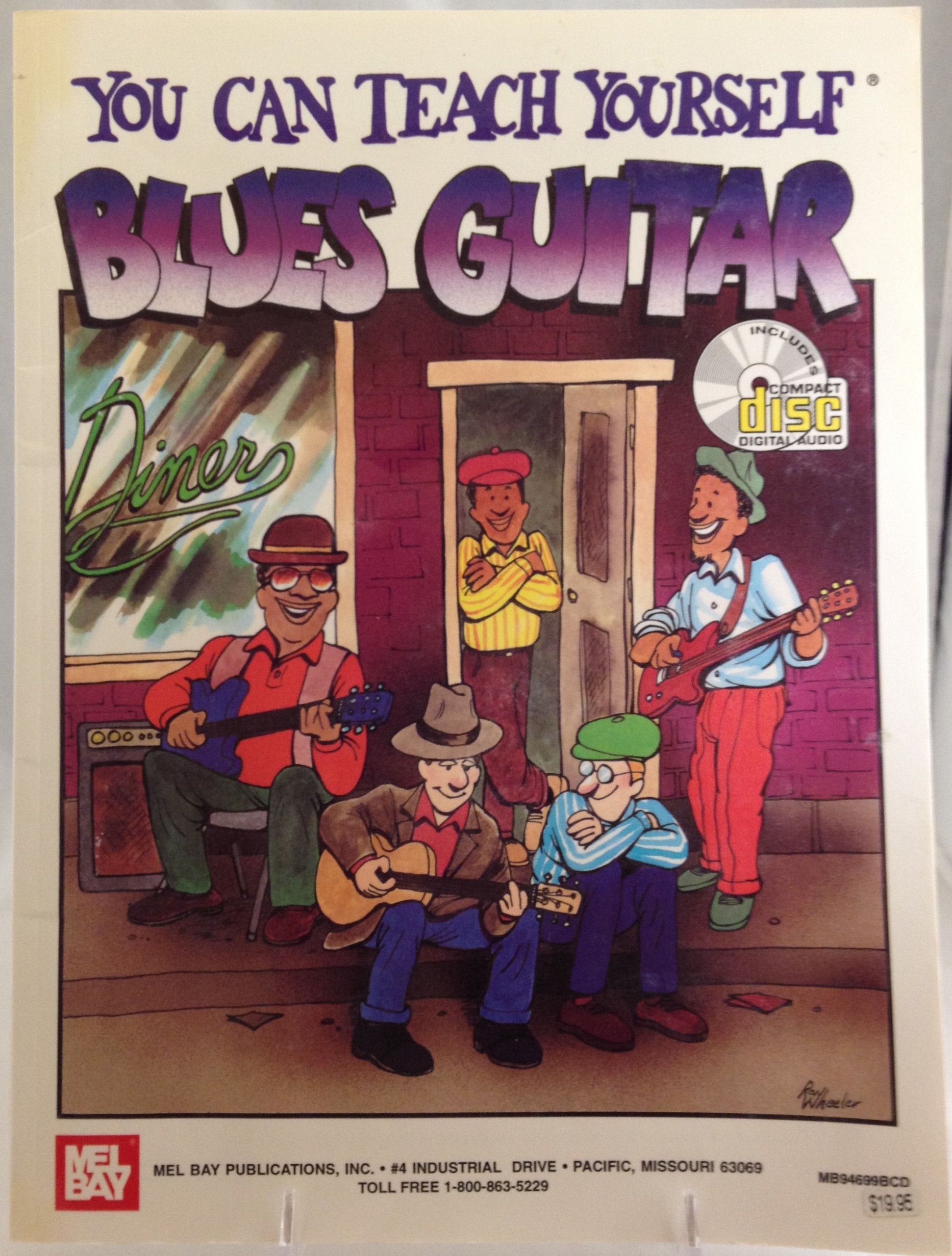 You can teach yourself blues guitar book