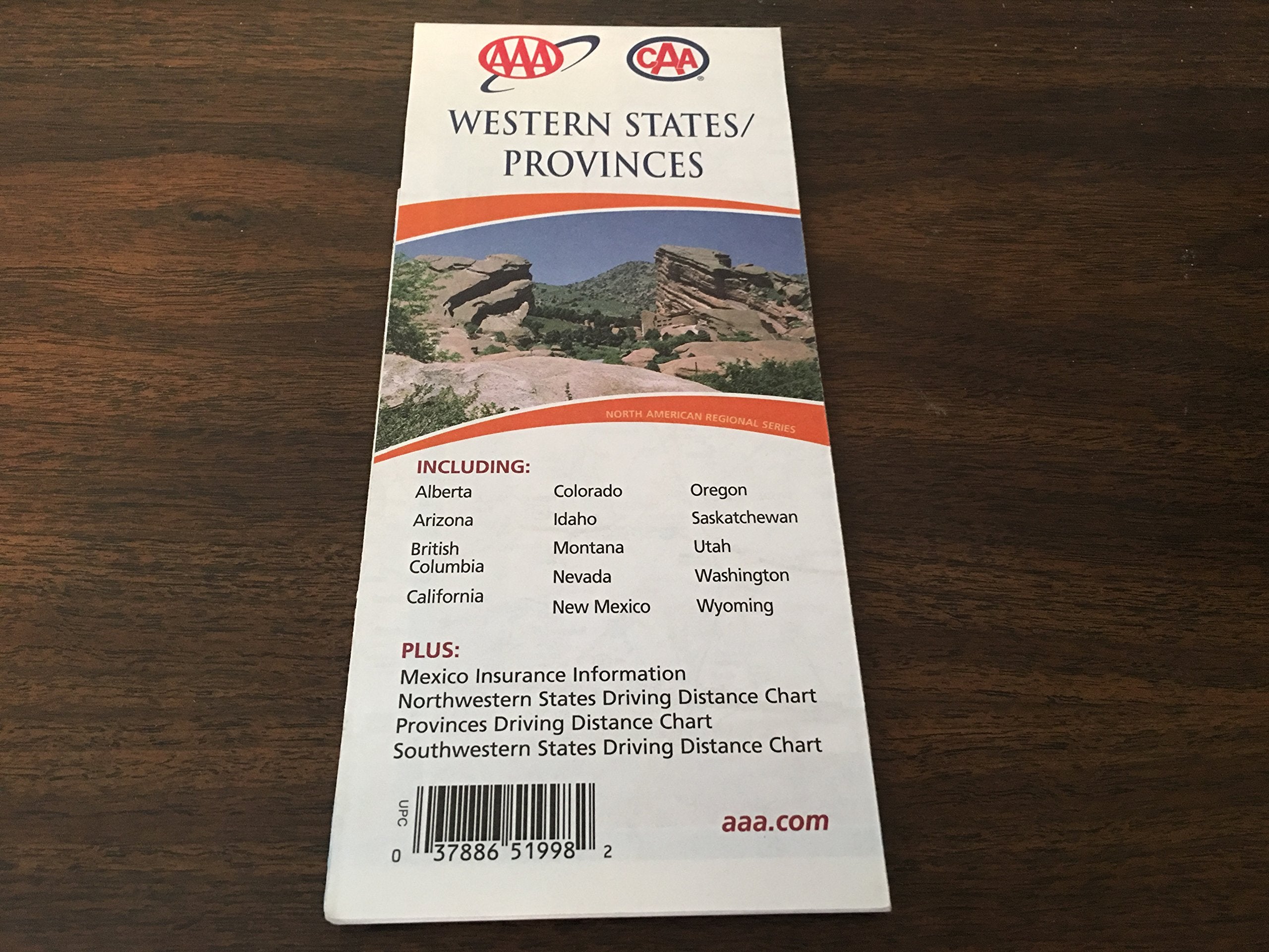Western States/Provinces Fold-Out Map (AAA Fold-out Maps) Books