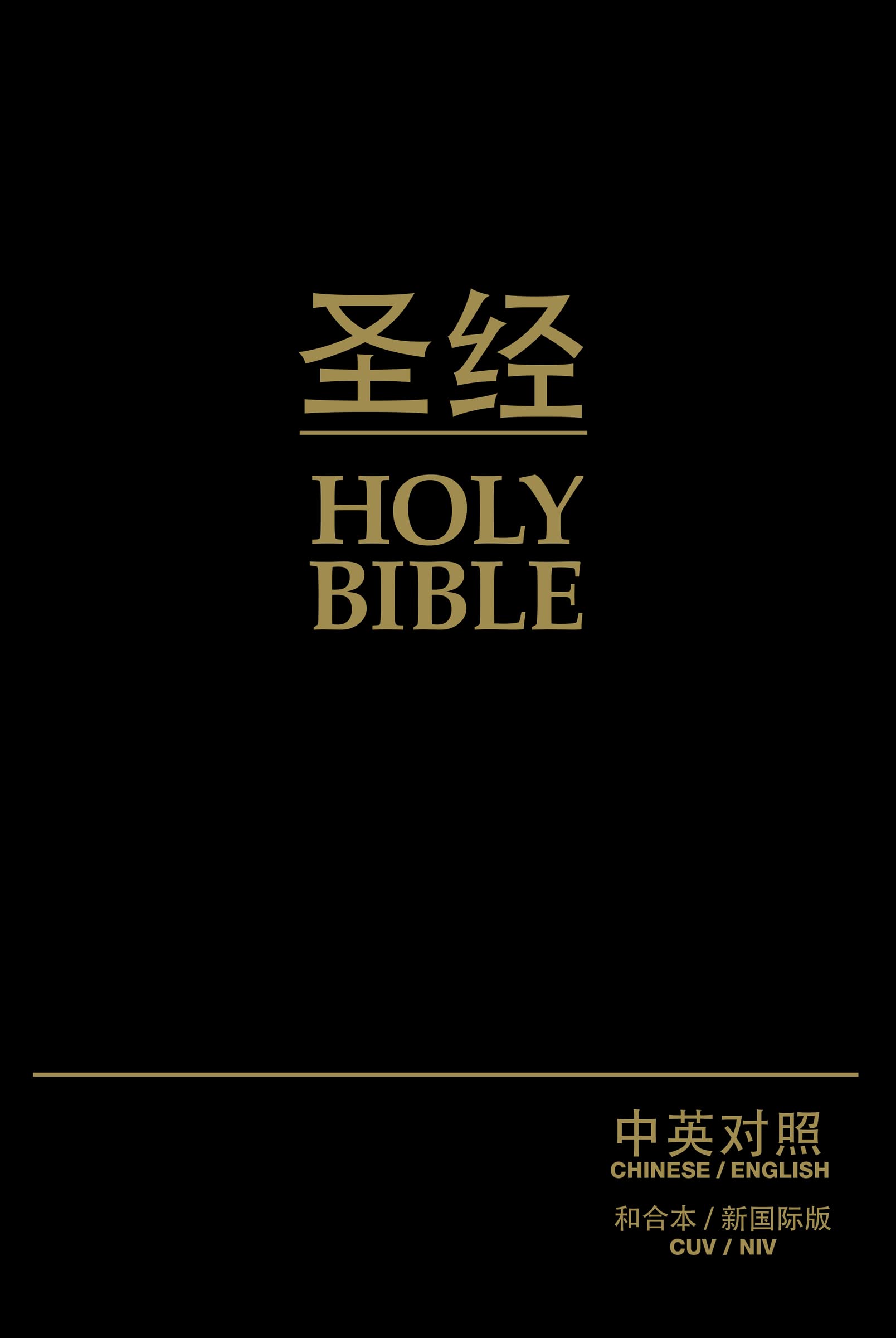 Chinese CUV (Simplified Script)/English NIV Bilingual Bible, Bonded Leather, Black: Chinese Union Version Simplified / New International Version, Black, Bonded Leather Foreign Languages ​​& Dictionaries