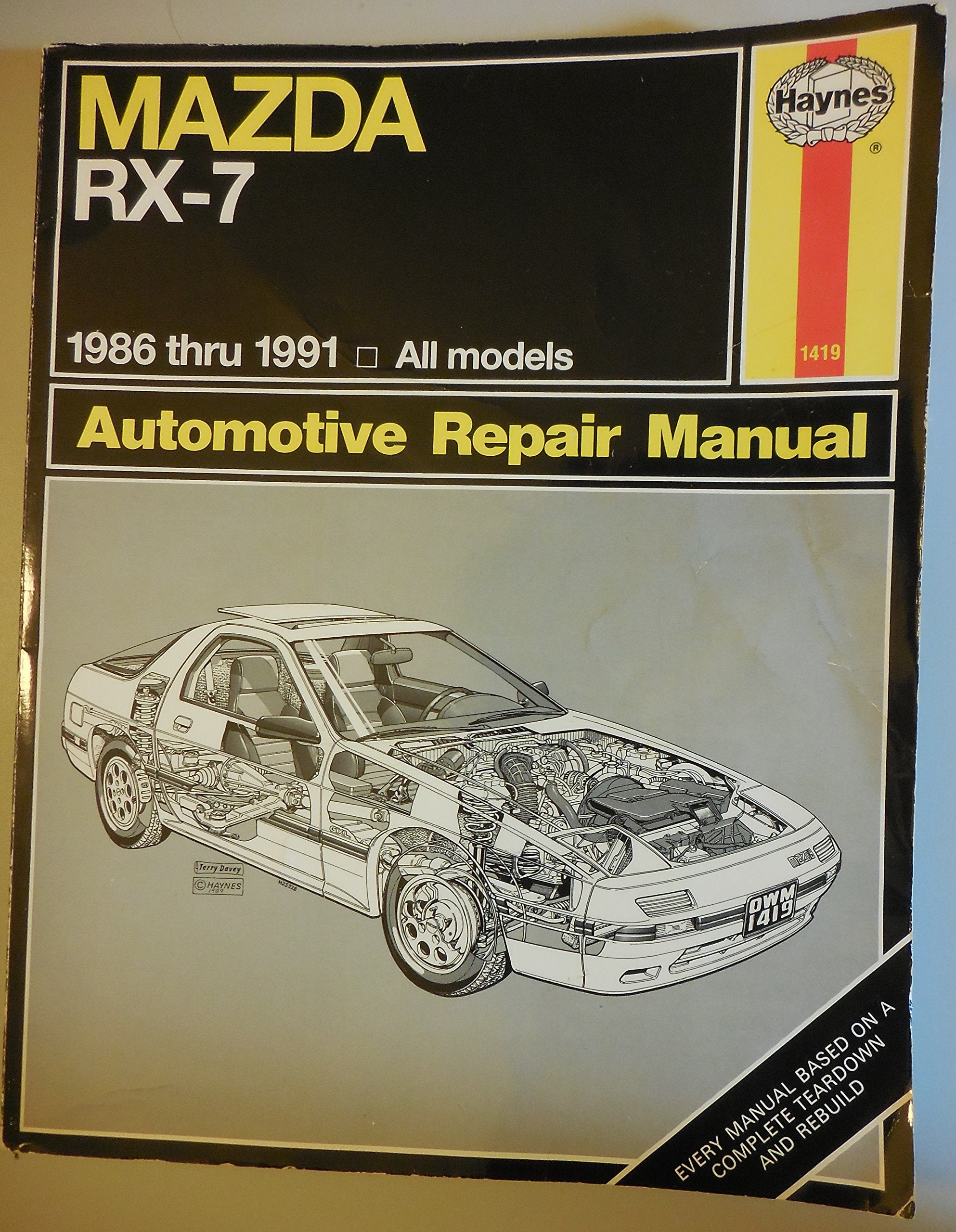 Mazda RX-7: 1986 thru 1991 - All models (Haynes Manuals) Leisure, Home & Garden