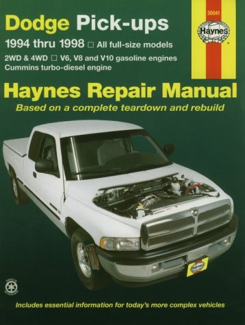 Dodge Pick-ups (1994-1998) Automotive Repair Manual (Haynes Automotive Repair Manuals) Leisure, Home & Garden
