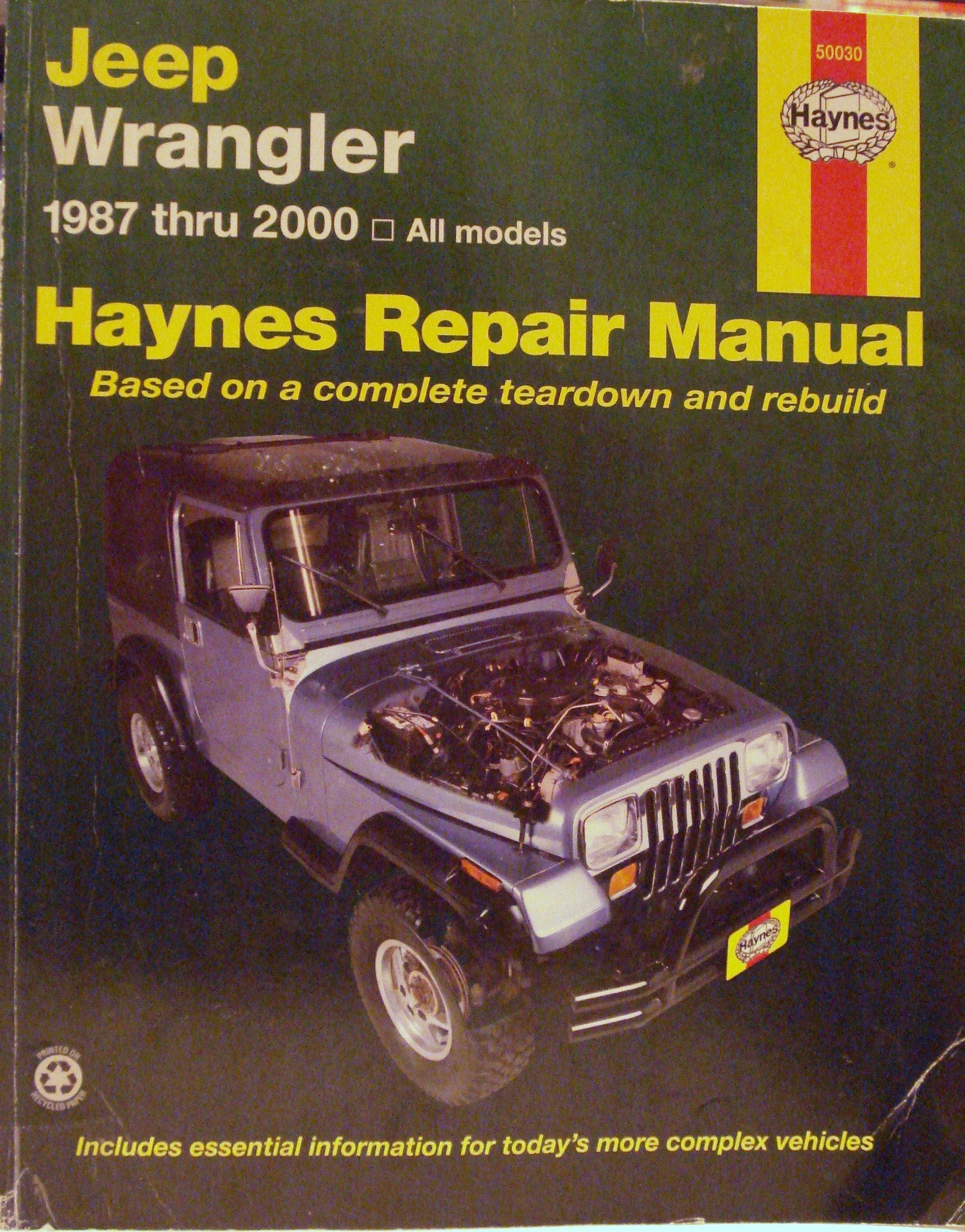 Jeep Wrangler Automotive Repair Manual: All Jeep Wrangler Models 1987 Through 2000: 1987 to 2000 (Hayne's Automotive Repair Manual, Band 50030) Hobbies & Crafts