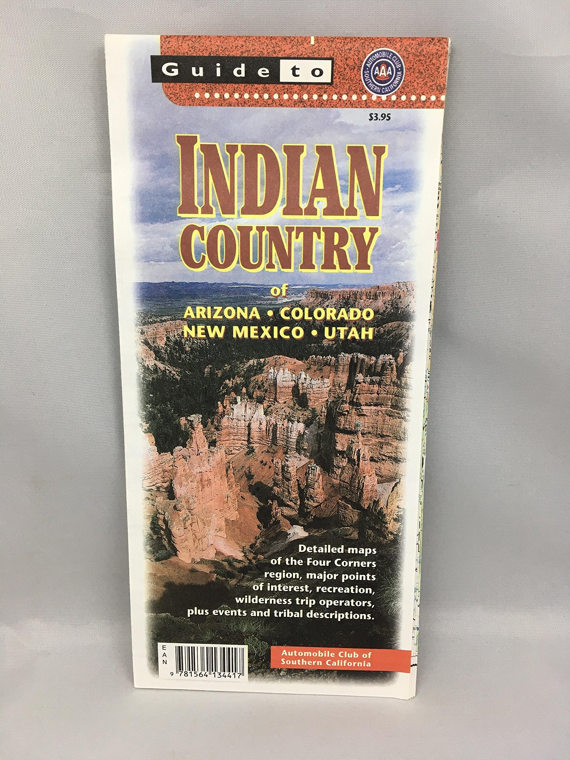 Indian Country Guide Map AAA Books