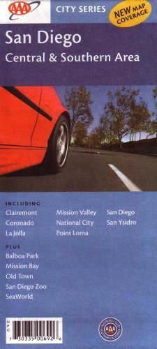 AAA San Diego, Central & Southern Area: Including Clairemont, Coronado, La Jolla, Mission Valley, Na Maps & Plans