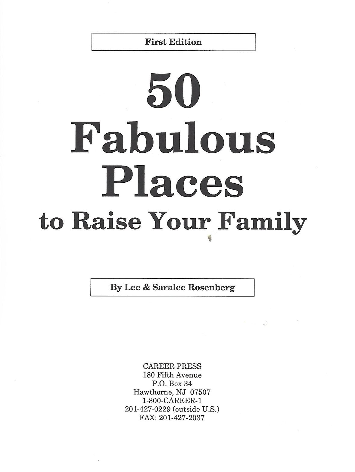 50 Fabulous Places to Raise Your Family book