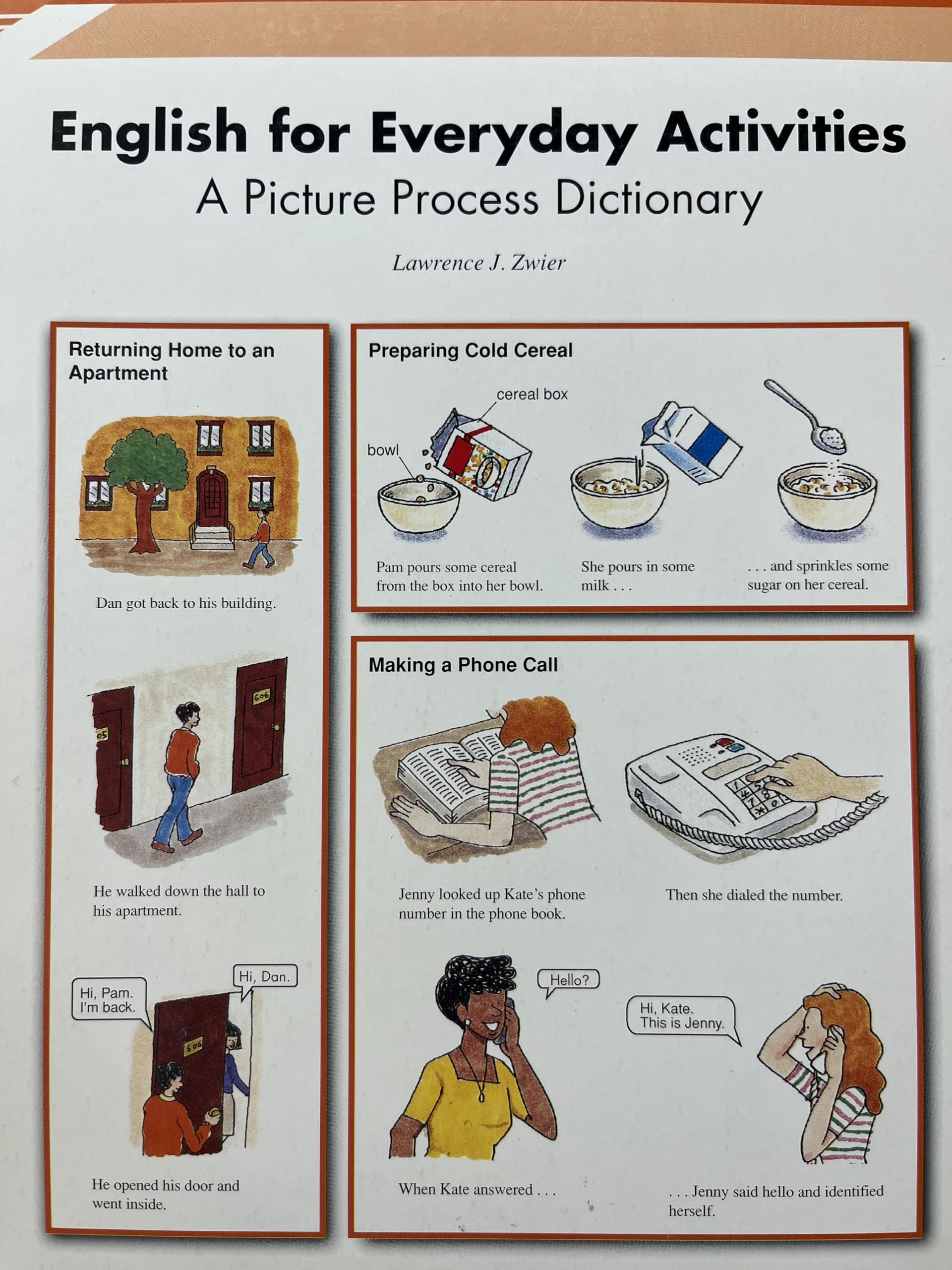 English for Everyday Activities: A Picture Process Dictionary Books