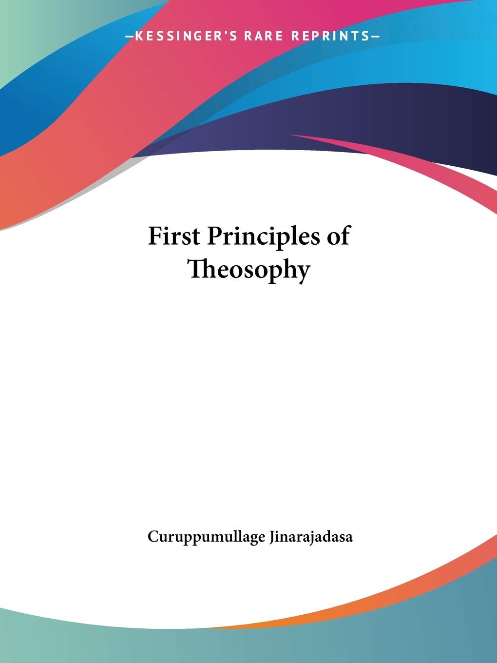 Product Image: First Principles of Theosophy