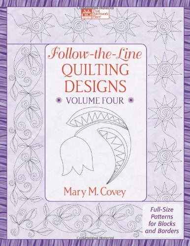 Follow-the-line Quilting Designs: Full-size Patterns for Blocks and Borders (4) Hobbies & Crafts