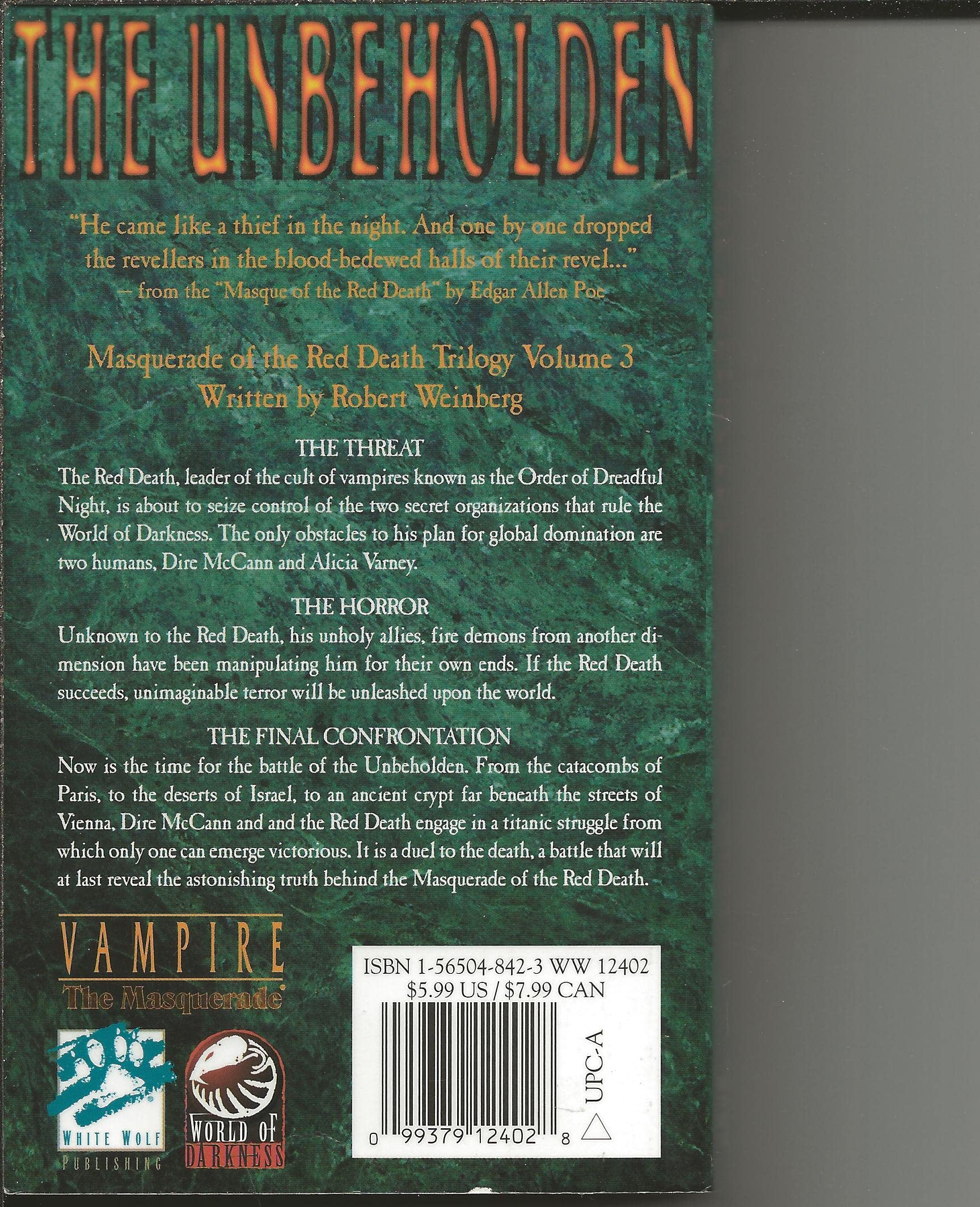 The Unbeholden: Masquerade of the Red Death Trilogy (3) (Masquerade of the Red Death, Vol 3, Band 3) Horror & Mystery