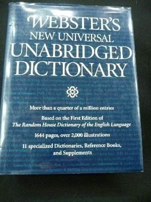 Websters New Universal Unabridged Dictionary Books