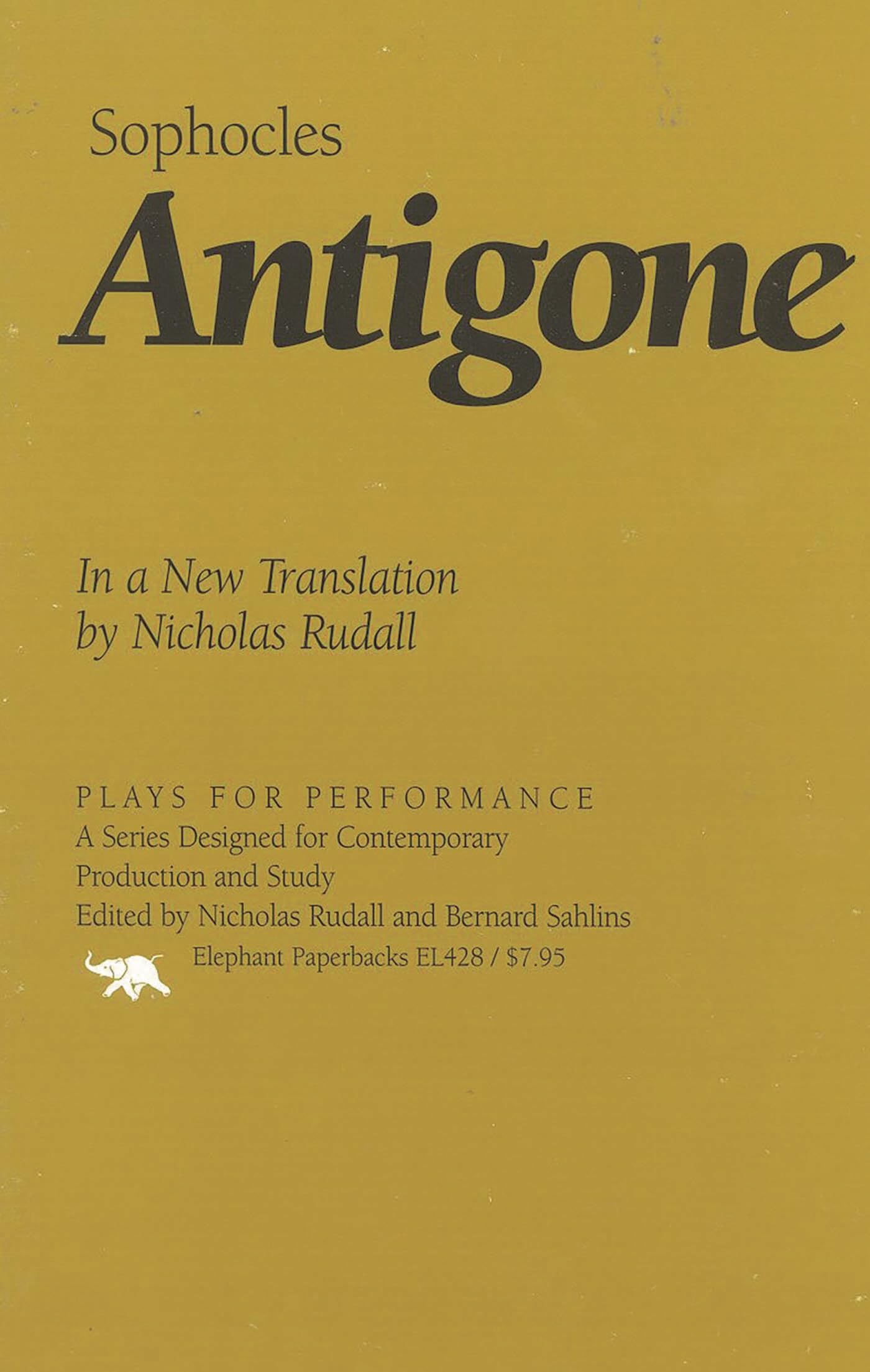 Antigone: In a New Translation (Plays for Performance Series) book