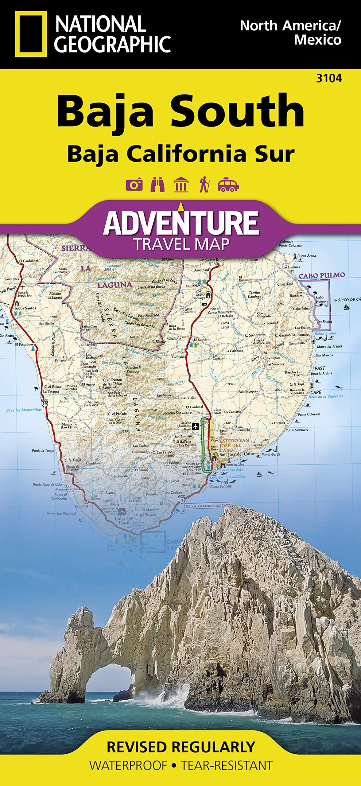 Baja South: Baja California Sur Map [Mexico] Leisure, Home & Garden